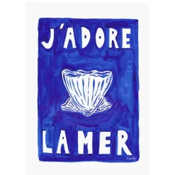 Affiche A3 J'adore La Mer