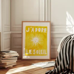 Affiche A3 J'adore Le Soleil - Original