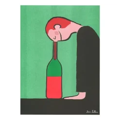 Affiche A3 Jean Jullien - Bouteille