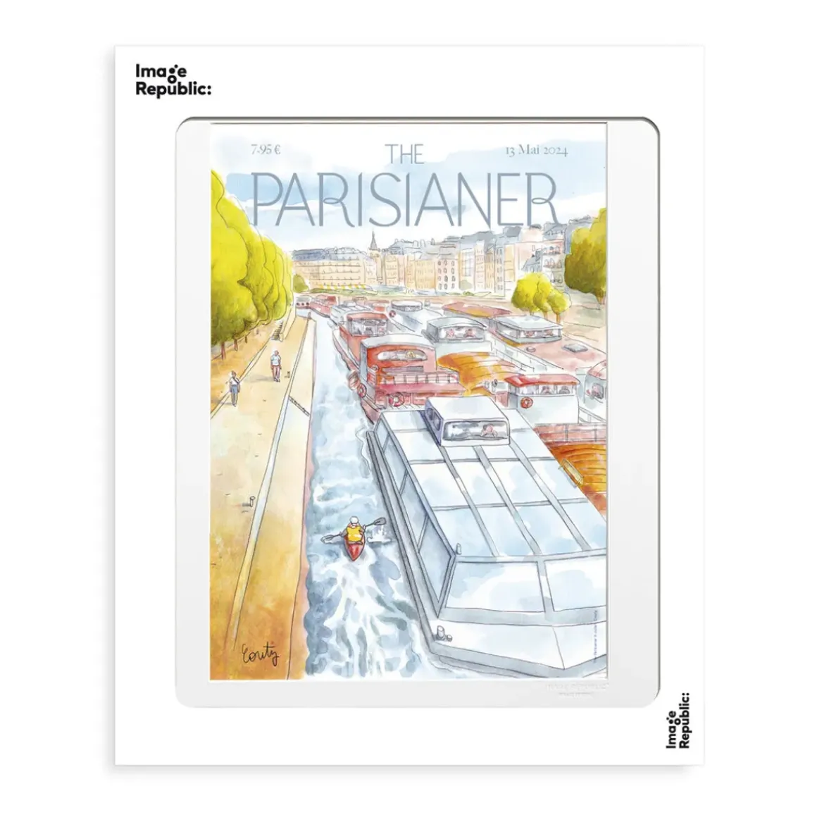 Affiche Canöe Kayak- The Parisianer N°107 - Couty