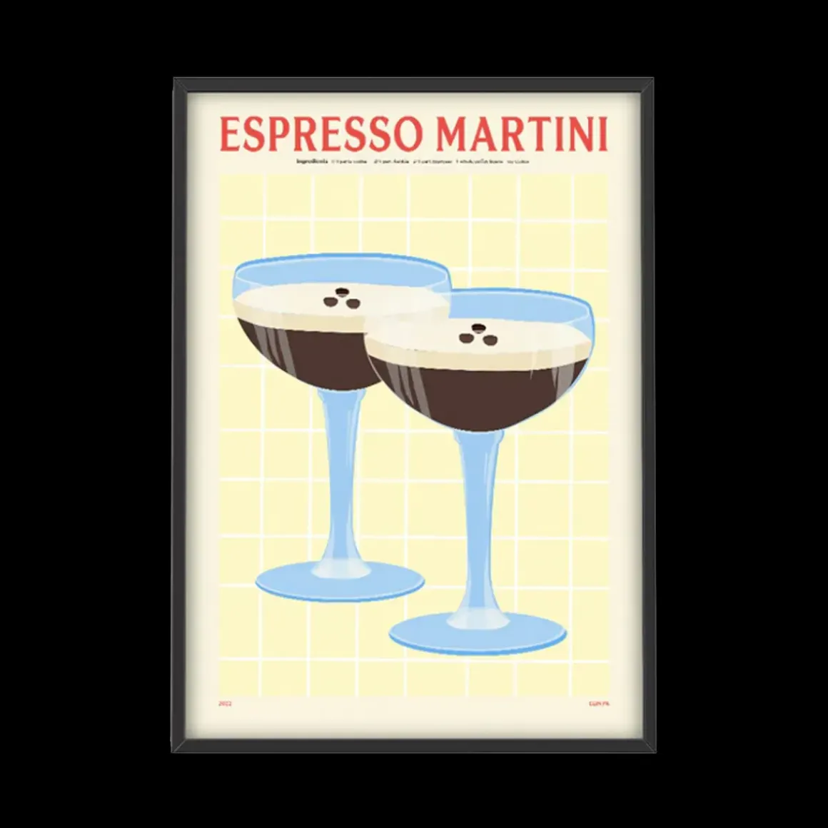 Affiche Cocktail - Elin PK - Espresso Martini