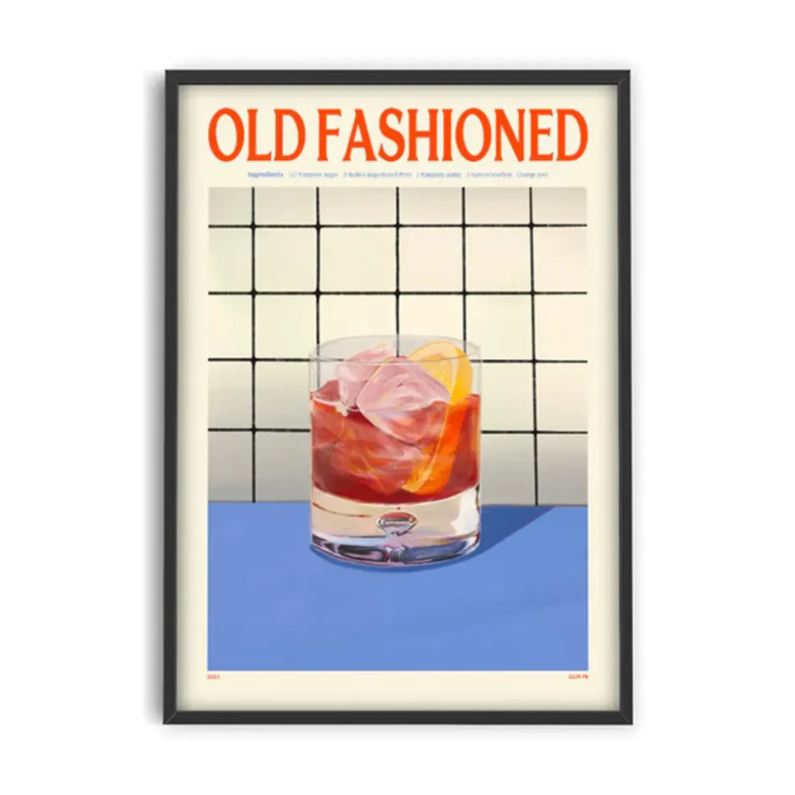 Affiche Cocktail - Elin PK - Old Fashioned