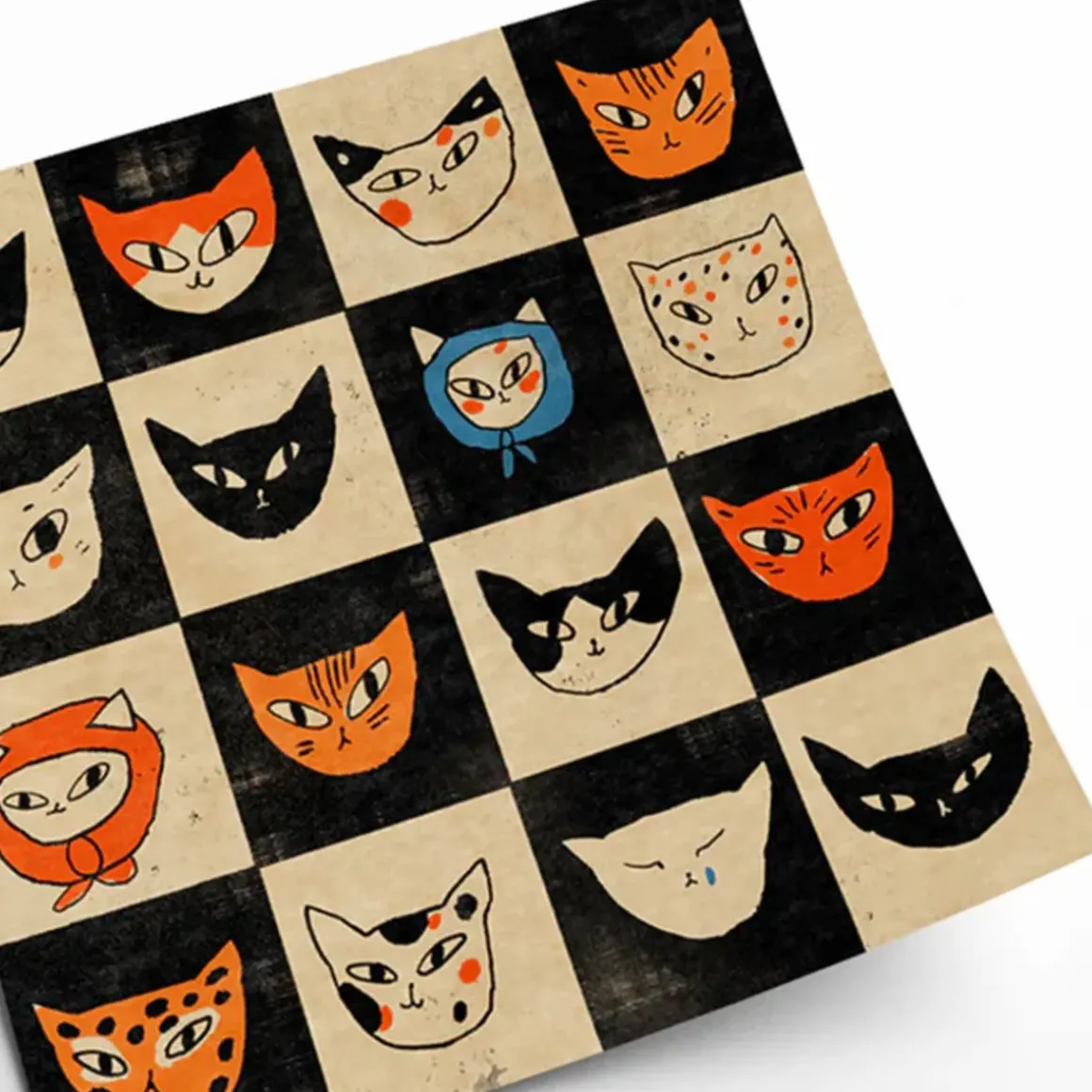 Affiche Enikő Eged - Cat Bingo - 50 x 50 cm