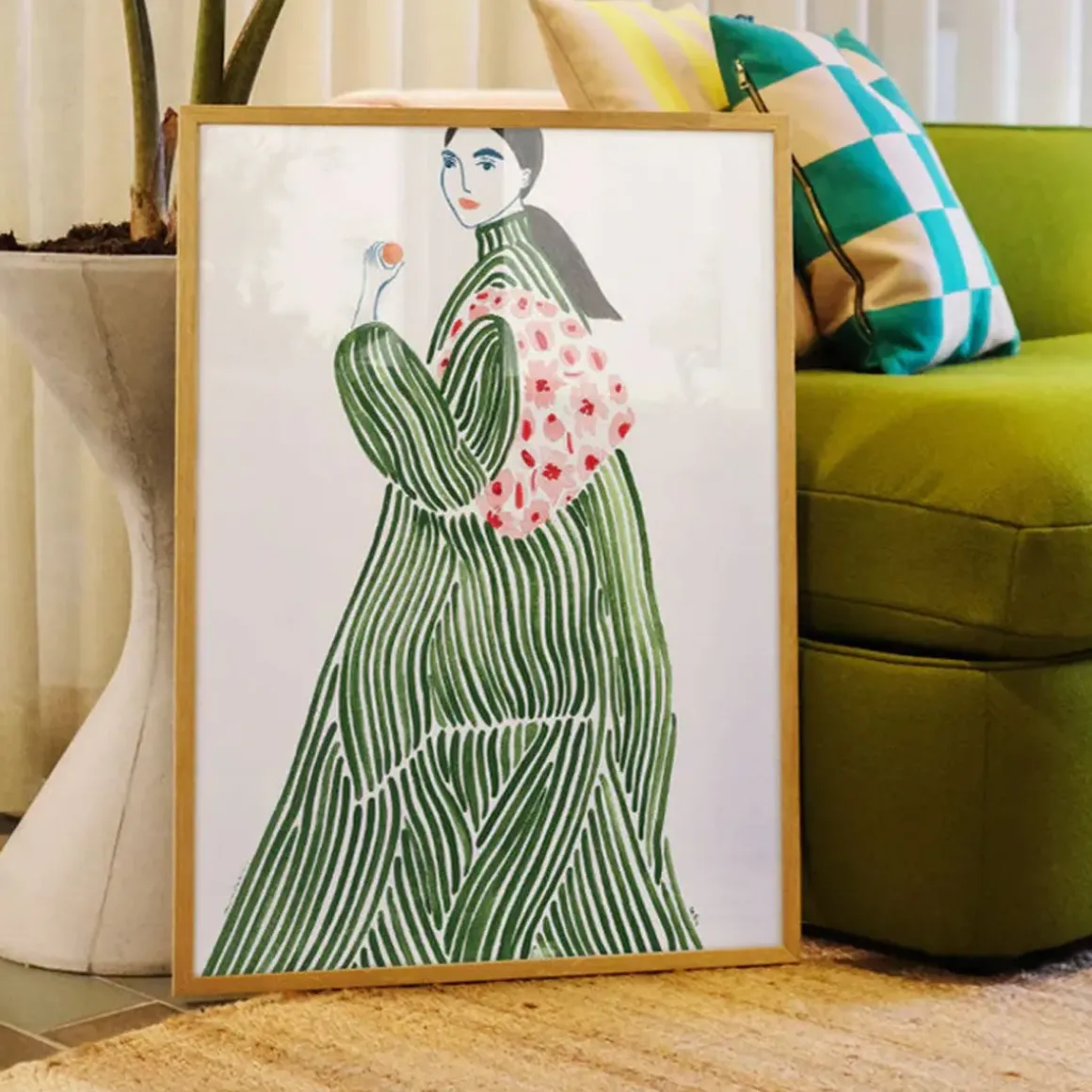 Affiche La Poire Green Coat