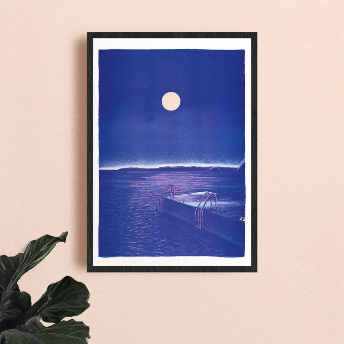 Affiche Le bain de minuit - Manon Diemer
