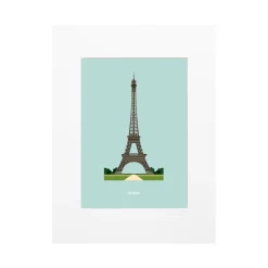 Affiche Le Duo Archi Eiffel Tower France - 30 cm x 40 cm