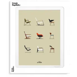 Affiche Le Duo Chaises - 30 x 40 cm