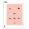 Affiche Le Duo Sneakers - 30 x 40 cm