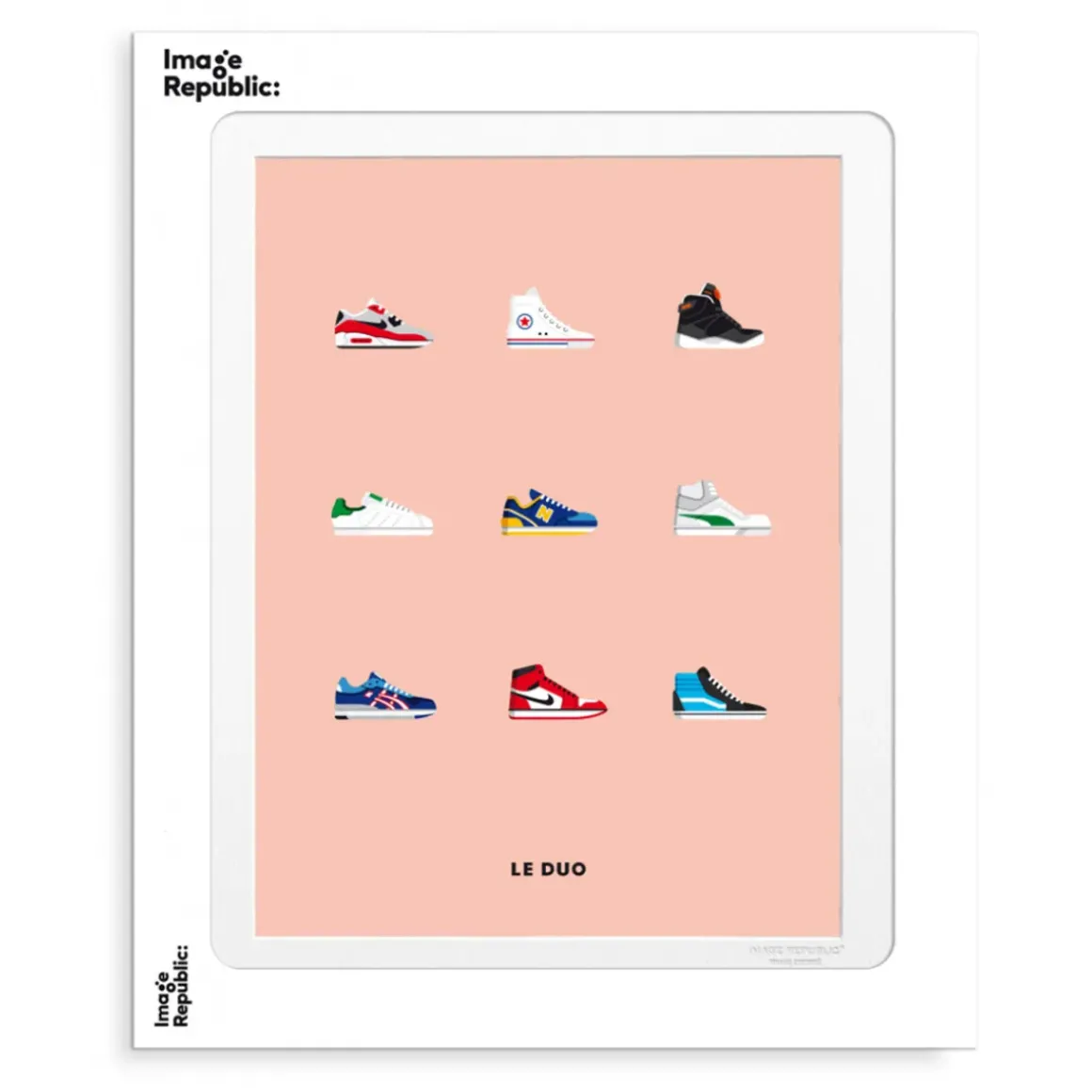 Affiche Le Duo Sneakers - 30 x 40 cm