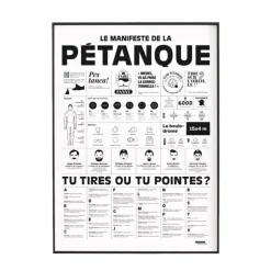 Affiche Le manifeste de la pétanque - 50 x 70 cm