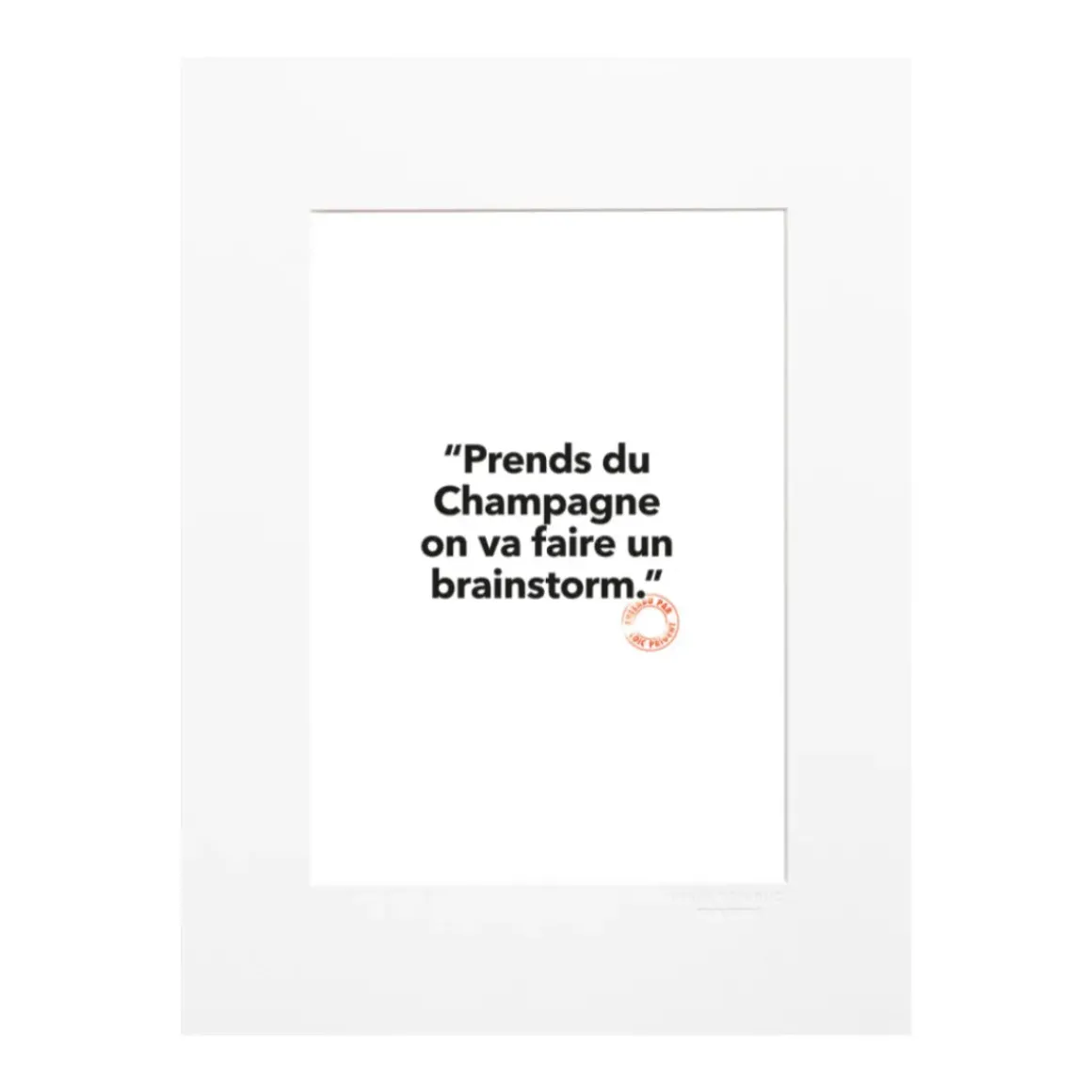 Affiche Loic Prigent 70 Brainstorm - 30 x 40 cm