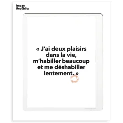 Affiche Loic Prigent J'Ai Deux Plaisirs - 30 x 40 cm