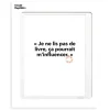 Affiche Loic Prigent Je Ne Lis Pas - 30 x 40 cm