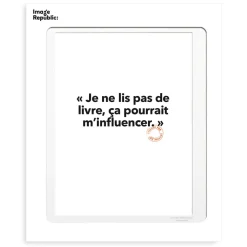 Affiche Loic Prigent Je Ne Lis Pas - 30 x 40 cm