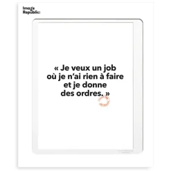 Affiche Loic Prigent Je Veux Un Job - 30 x 40 cm