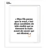 Affiche Loic Prigent Mon Fils Pense - 30 x 40 cm
