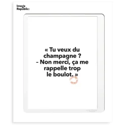Affiche Loic Prigent Tu Veux Du Champ - 30 x 40 cm