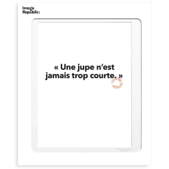 Affiche Loic Prigent Une Jupe N'Est - 30 x 40 cm