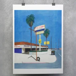 Affiche Los Angeles, California - Nao Tatsumi