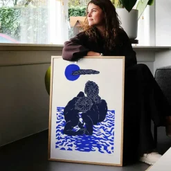 Affiche Maliv Blue Moon II