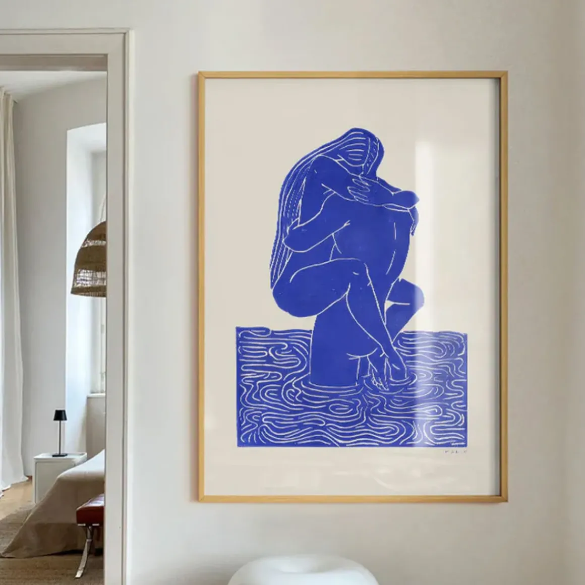 Affiche Maliv One+One=Three - Bleu