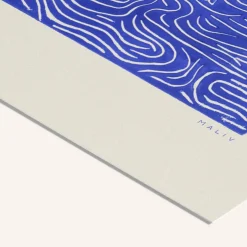 Affiche Maliv One+One=Three - Bleu