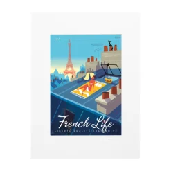 Affiche Monsieur Z French Life - 22 x 22 cm