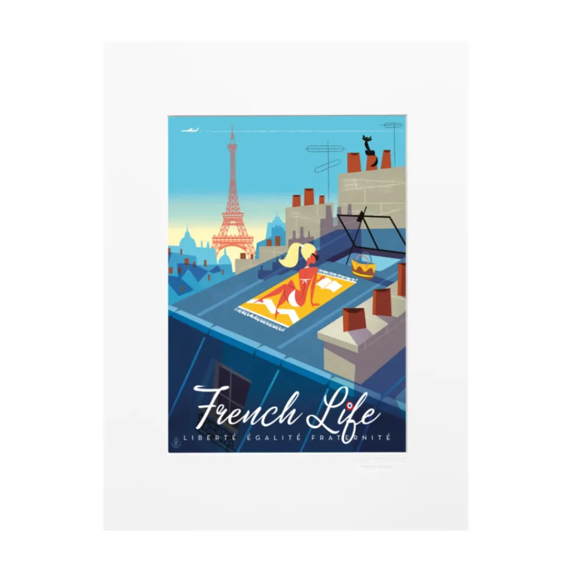 Affiche Monsieur Z French Life - 22 x 22 cm