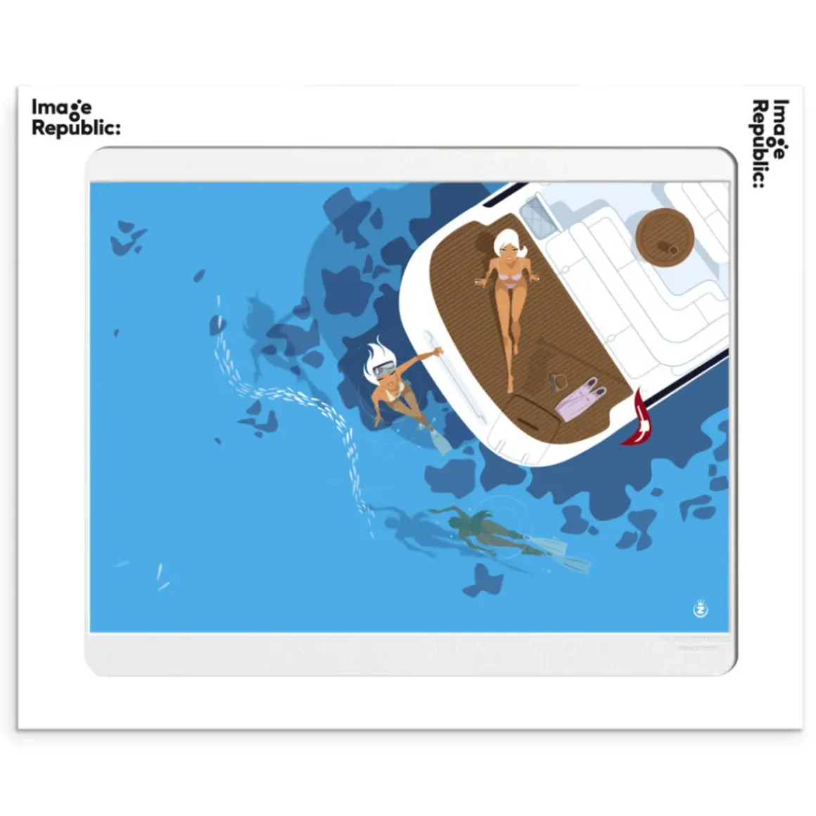 Affiche Monsieur Z love boat - 40 x 50 cm