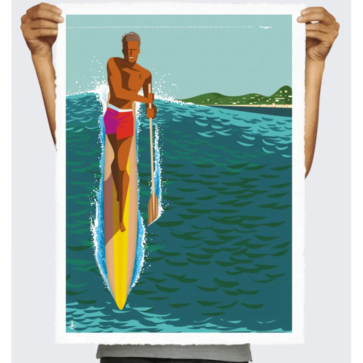 Affiche Monsieur Z paddle - 40 x 50 cm