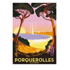 Affiche Monsieur Z porquerolles - 40 x 50 cm