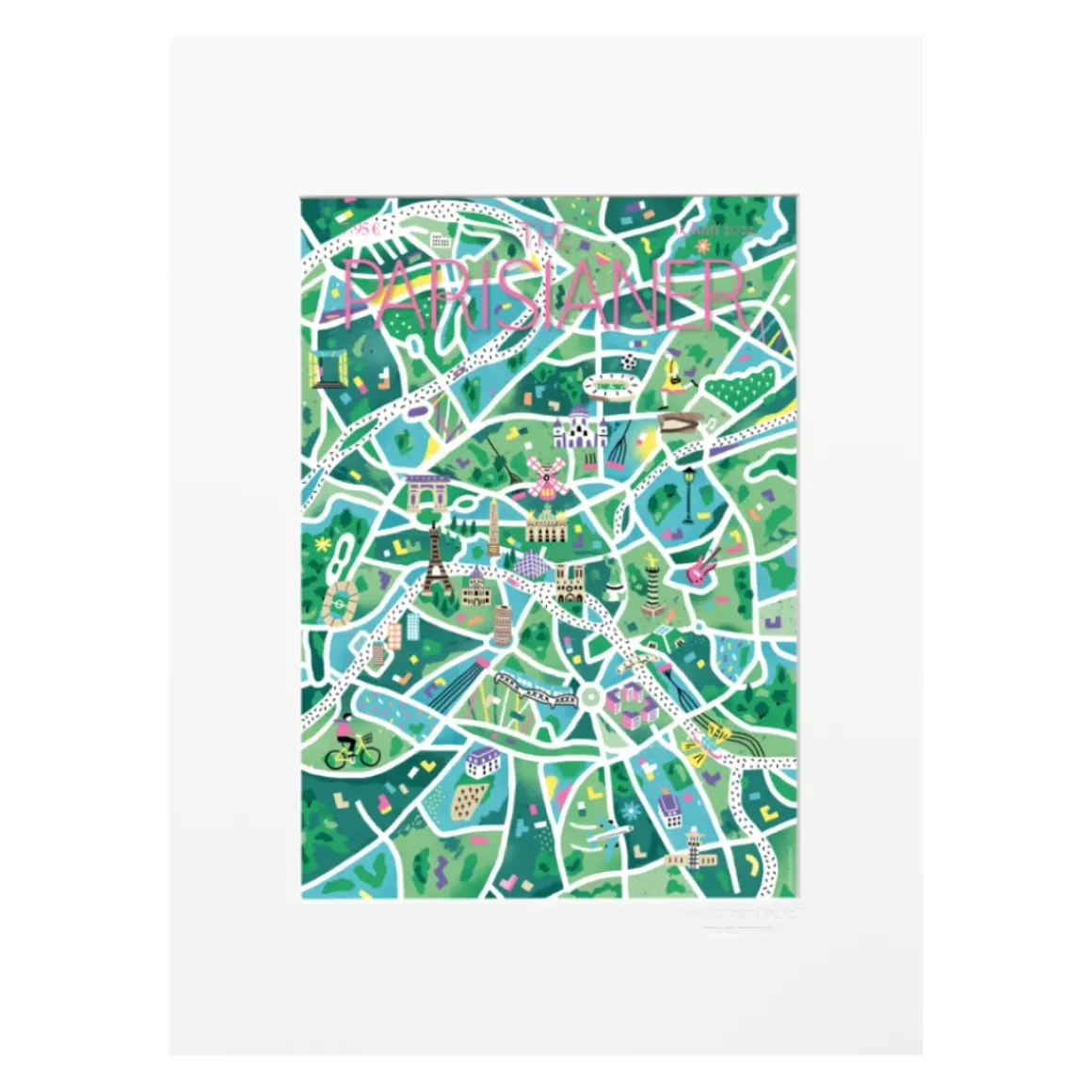 Affiche N71 Corbineau - The Parisianer - 22 x 22 cm