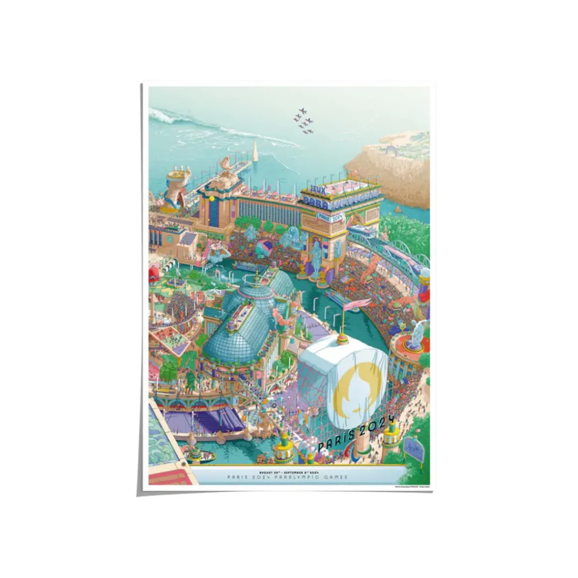 Affiche Officielle des Jeux Paralympiques de Paris 2024 - 50 x 70 cm