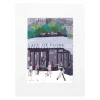 Affiche Paris Café de Flore - Why LA? Pourquoi Paris ? - 22 x 22 cm