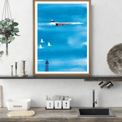 Affiche Paris Concorde - Why LA Pourquoi Paris - 22 x 22 cm