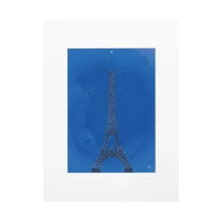 Affiche Paris Tour Eiffel WLPP - 22 x 22 cm