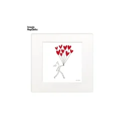 Affiche Soledad Coeur Bouquet - 22 x 22 cm