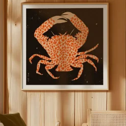 Affiche Spotted Calico Crab - 50 x 50 cm