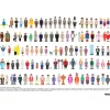 Affiche Vestiaire des Célèbres Films Comiques - 50 x 70 cm