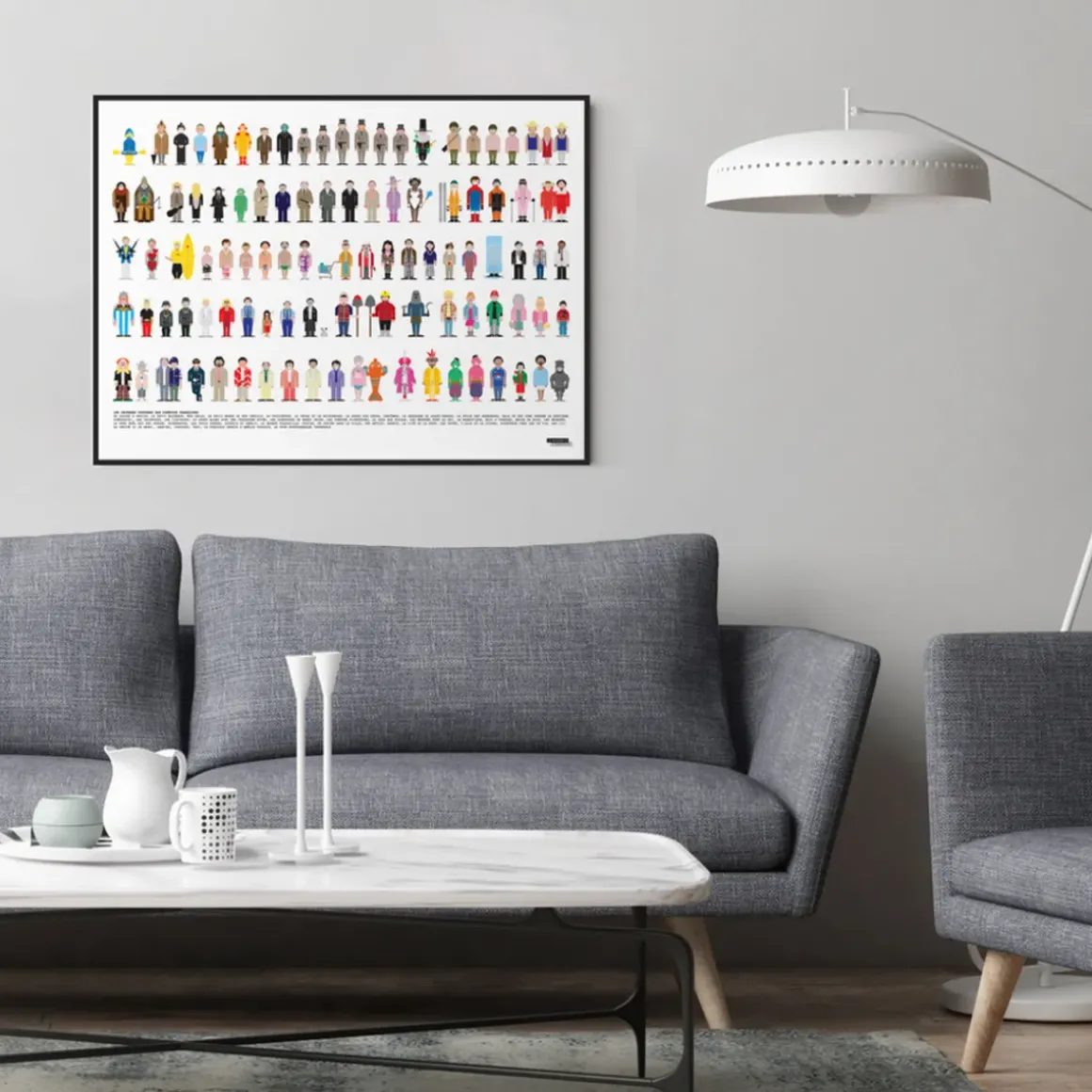 Affiche Vestiaire des Célèbres Films Comiques - 50 x 70 cm