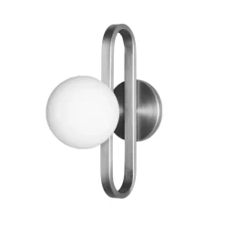 Applique murale Cime Argent Globe 12 cm