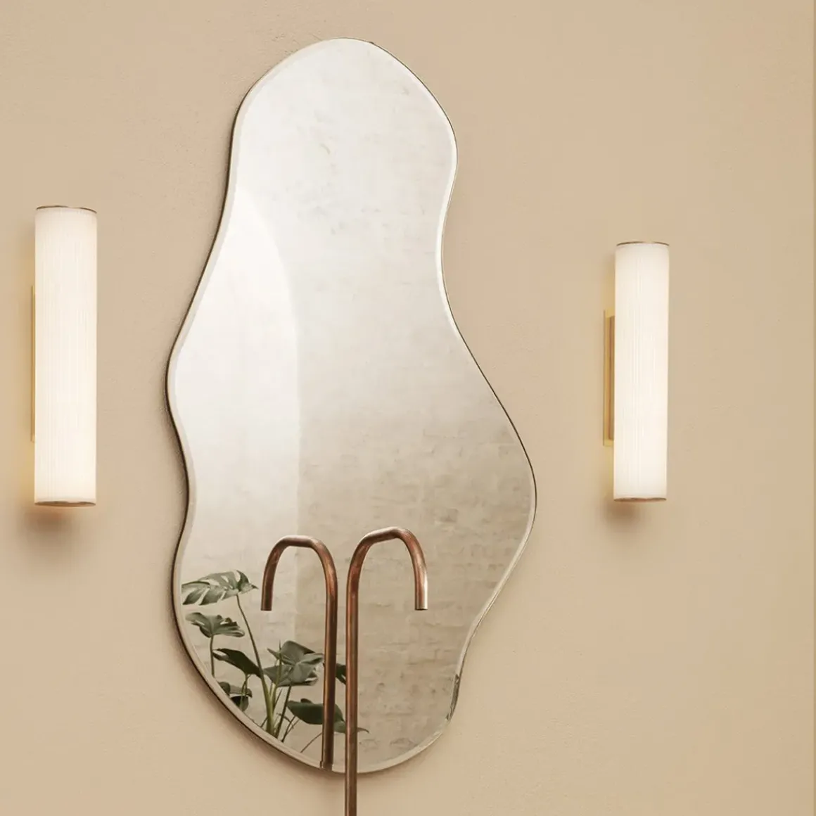 Applique Vuelta - 40 cm - Blanc u0026 Doré