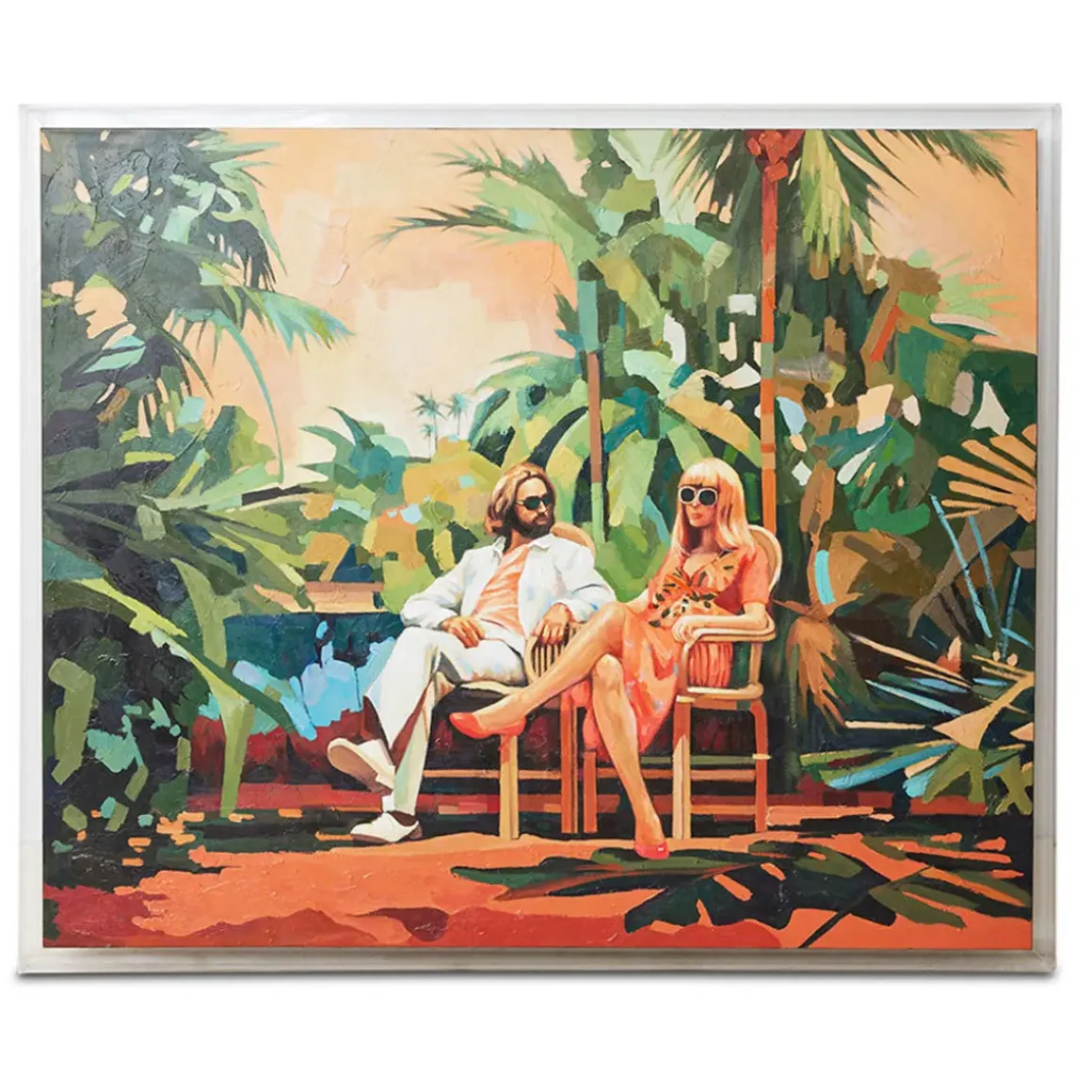 Art Mural Conversation - 152 x 4 x 127 cm