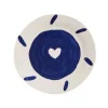 Assiette Coeur - Bleu
