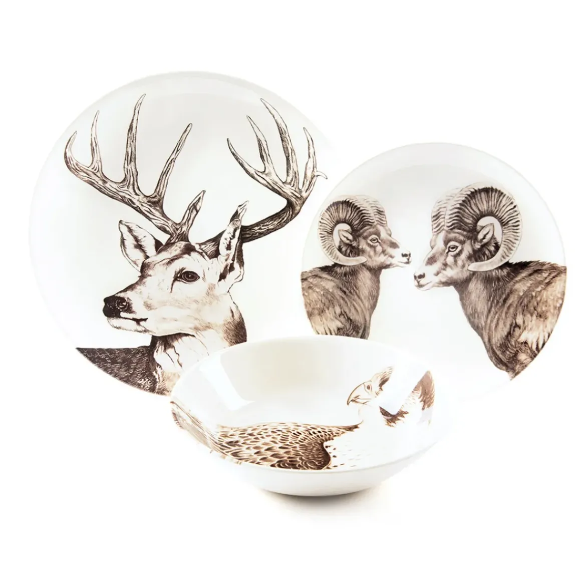 Assiette creuse - Faucon