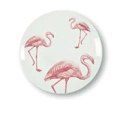 Assiette à dessert Flamants en porcelaine - Ø 21 cm