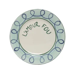 Assiette à dessert L'amour fou - 22 cm
