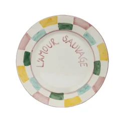 Assiette à dessert L'amour sauvage - 22 cm