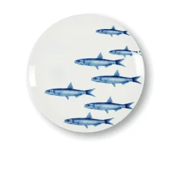 Assiette à dessert Poissons en porcelaine - Ø 21 cm