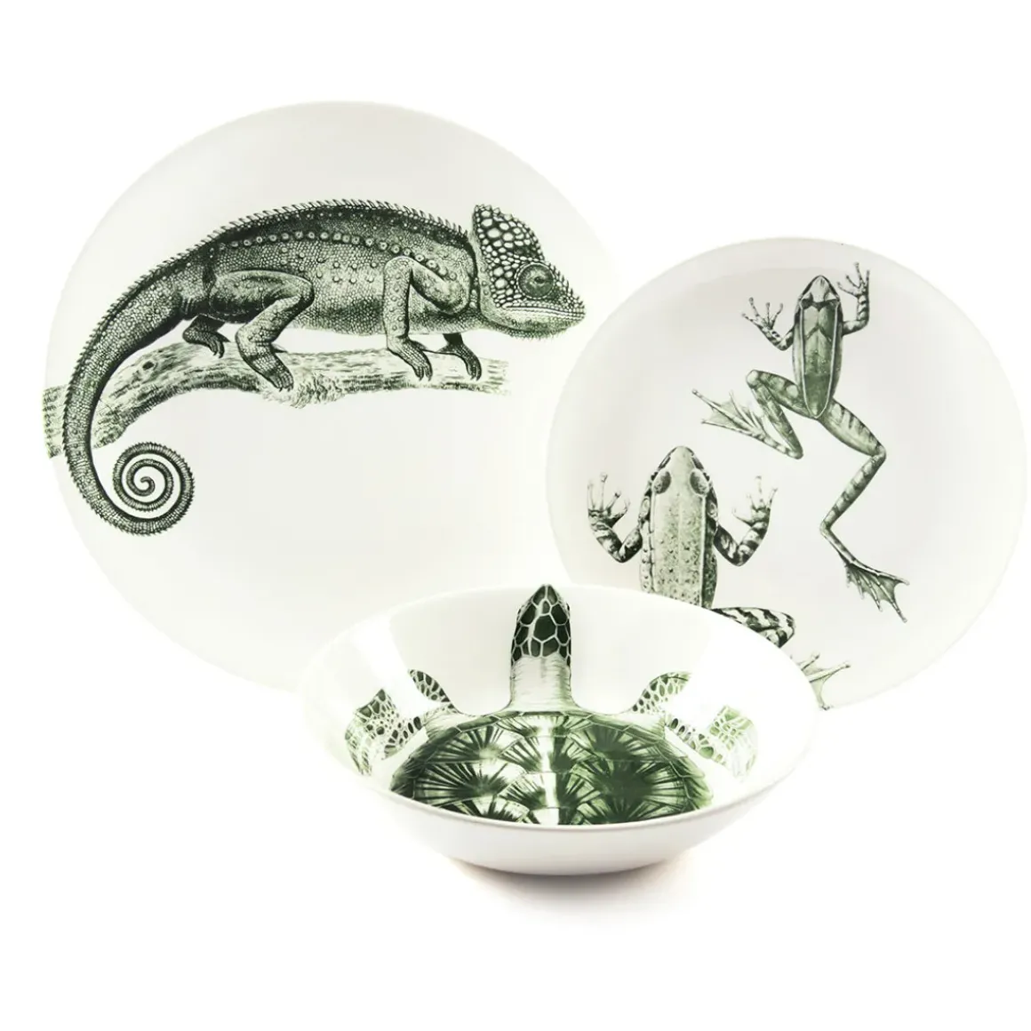 Assiette plate - Cameleon